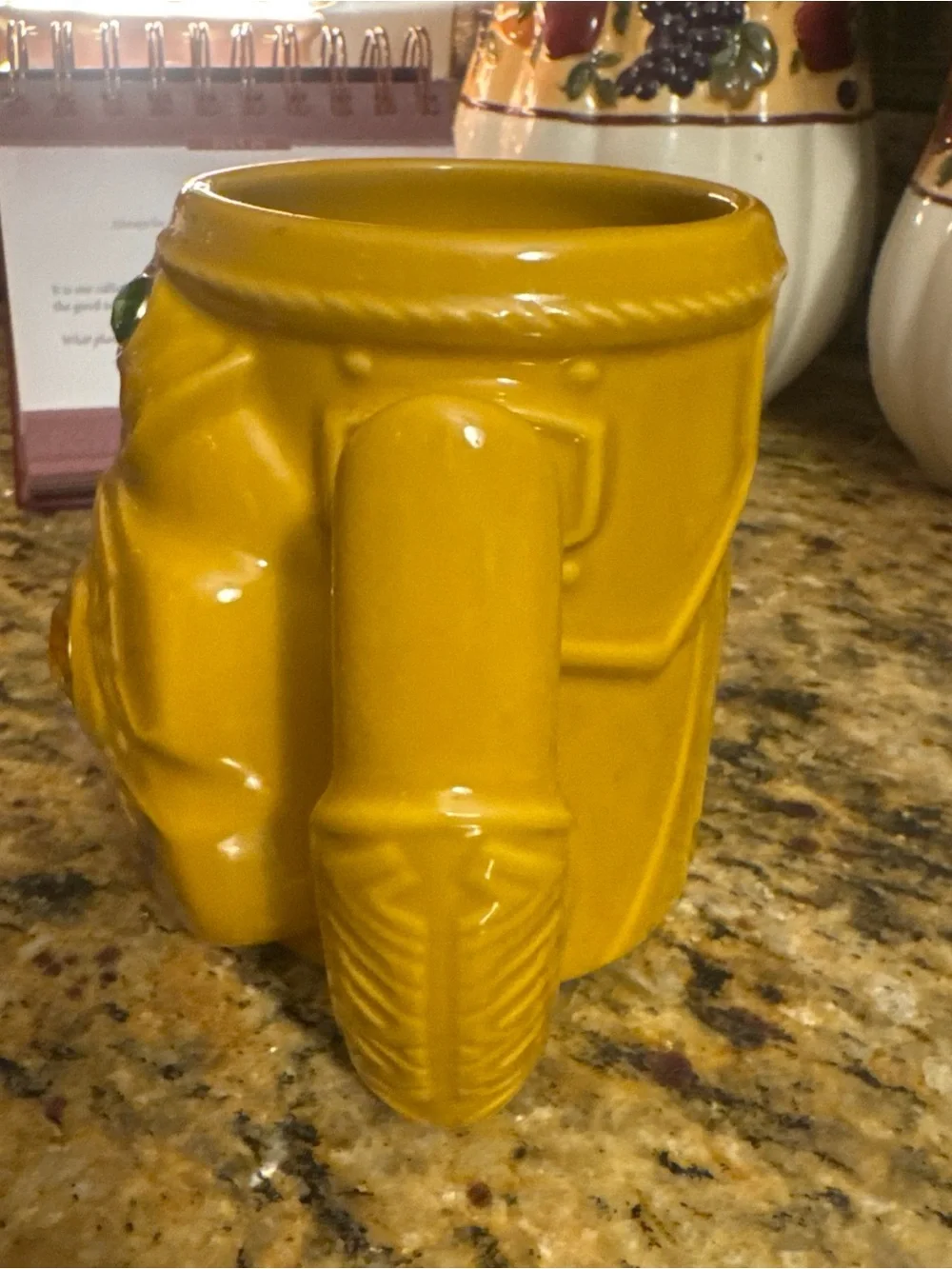 Disney Yellow Infinity Gauntlet Mug with Multicolor Gem Accents